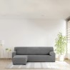 Bezug für Chaiselongue mit kurzem Arm links Eysa THOR Dunkelgrau 110 x 110 x 310 cm