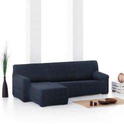 Bezug für Chaiselongue mit kurzem Arm links Eysa ROC Blau 120 x 120 x 360 cm