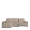 Bezug für Chaiselongue mit kurzem Arm links Eysa ROC Hellbraun 120 x 120 x 360 cm