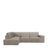 Bezug für Chaiselongue mit langem Arm links Eysa ROC Marron Glacé Hellbraun 110 x 120 x 500 cm