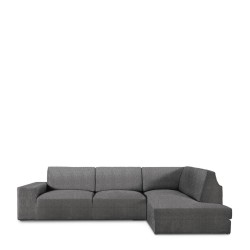 Bezug für Chaiselongue mit langem Arm rechts Eysa ROC Dunkelgrau 110 x 120 x 500 cm