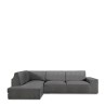 Bezug für Chaiselongue mit langem Arm links Eysa ROC Dunkelgrau 110 x 120 x 500 cm