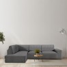 Bezug für Chaiselongue mit langem Arm links Eysa ROC Dunkelgrau 110 x 120 x 500 cm