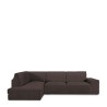 Bezug für Chaiselongue mit langem Arm links Eysa ROC Braun 110 x 120 x 500 cm