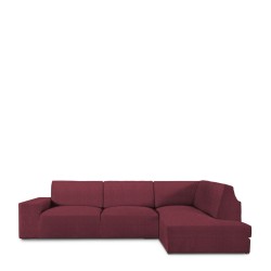 Bezug für Chaiselongue mit langem Arm rechts Eysa ROC Ziegel Dunkelrot 110 x 120 x 500 cm