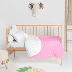 Steppdecke HappyFriday Basic Kids Arista Rosa 100 x 130 cm