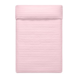 Wendbare Tagesdecke HappyFriday Basic Dash Rosa Marineblau 240 x 260 cm