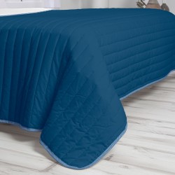 Wendbare Tagesdecke HappyFriday Basic Dash Weiß Marineblau 270 x 260 cm