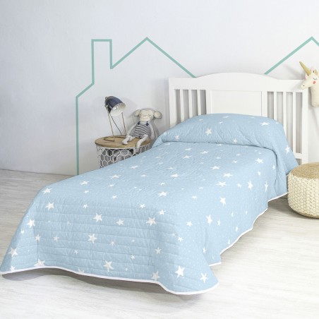 Steppdecke HappyFriday BASIC KIDS Blau 180 x 260 cm