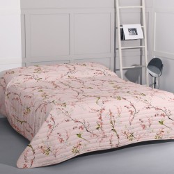 Steppdecke HappyFriday HF Chinoiserie Bunt Rosa 270 x 260 cm