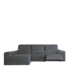 Bezug für Chaiselongue mit langem Arm links Eysa ROC Dunkelgrau 180 x 120 x 360 cm