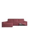 Bezug für Chaiselongue mit langem Arm links Eysa ROC Ziegel Dunkelrot 180 x 120 x 360 cm