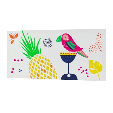 Leinwand HappyFriday Moshi Moshi Pretty parrots Bunt 27 x 54 cm