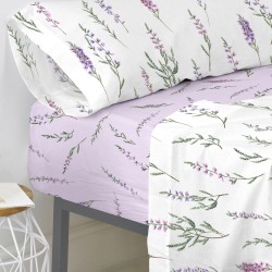 Bettlaken HappyFriday Lavanda Bunt 140 x 200 x 32 cm