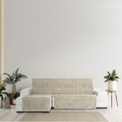 Bezug für Chaiselongue mit kurzem Arm links Eysa TURIN Weiß Creme 100 x 110 x 300 cm