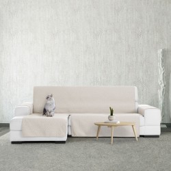 Bezug für Chaiselongue mit kurzem Arm links Eysa SILVER Hellbraun 100 x 110 x 240 cm