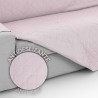 Abdeckung für Chaiselongue mit kurzem Arm rechts Eysa MONTBLANC Rosa 100 x 110 x 240 cm