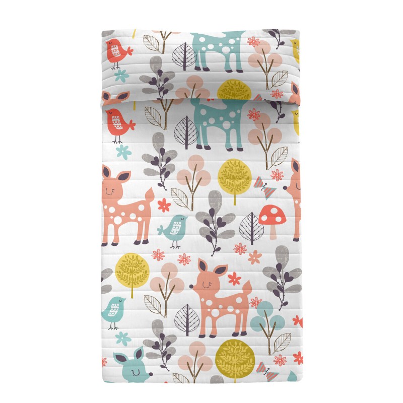 Steppdecke HappyFriday Moshi Moshi Bunt 180 x 260 cm Hirsch Wald