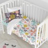 Bettbezug-Set HappyFriday Moshi Moshi Woodland Bunt Babybettchen 2 Stücke