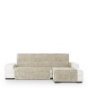 Abdeckung für Chaiselongue mit kurzem Arm rechts Eysa TURIN Weiß Creme 100 x 110 x 350 cm