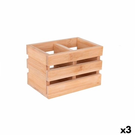 Besteckkasten Viejo Valle Bambus 16 x 11 x 11 cm (3 Stück)